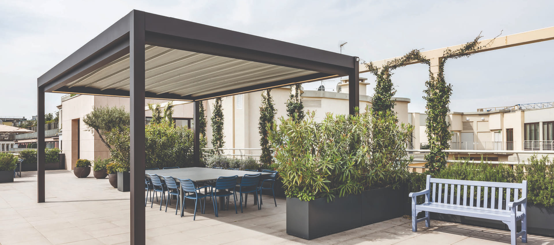 Pergola im Garten