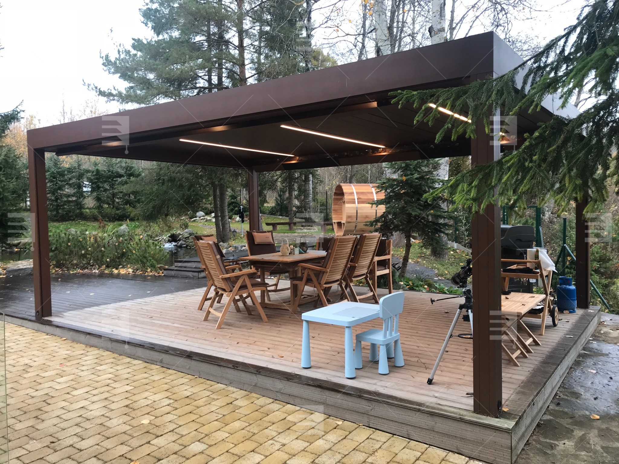 Robuste Pergola kann dem Schnee in Poprad trotzen Galerie