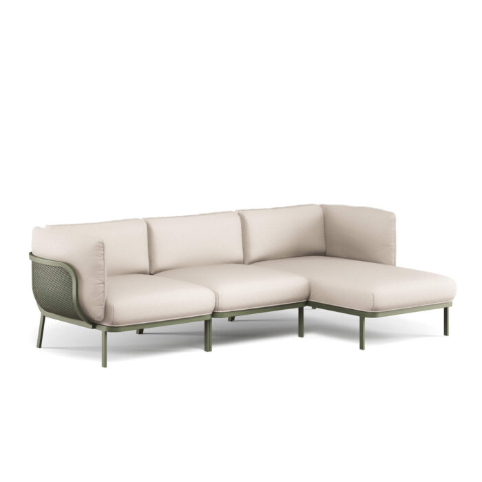 3-Sitzer-Couch mit Chaise Longue Cabla