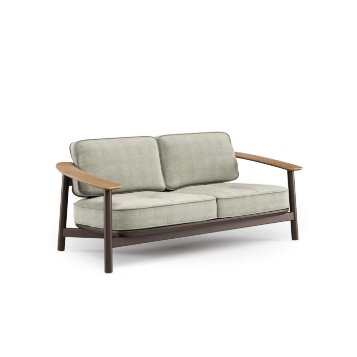 2-Sitzer-Sitz ALU-TEAK Twins
