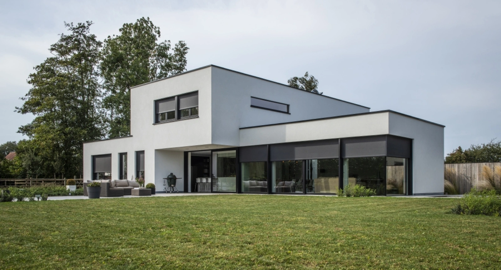Textil Screen für Eckenfenster Galerie
